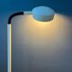 Vintage Space Age floor lamp in white metal Hala