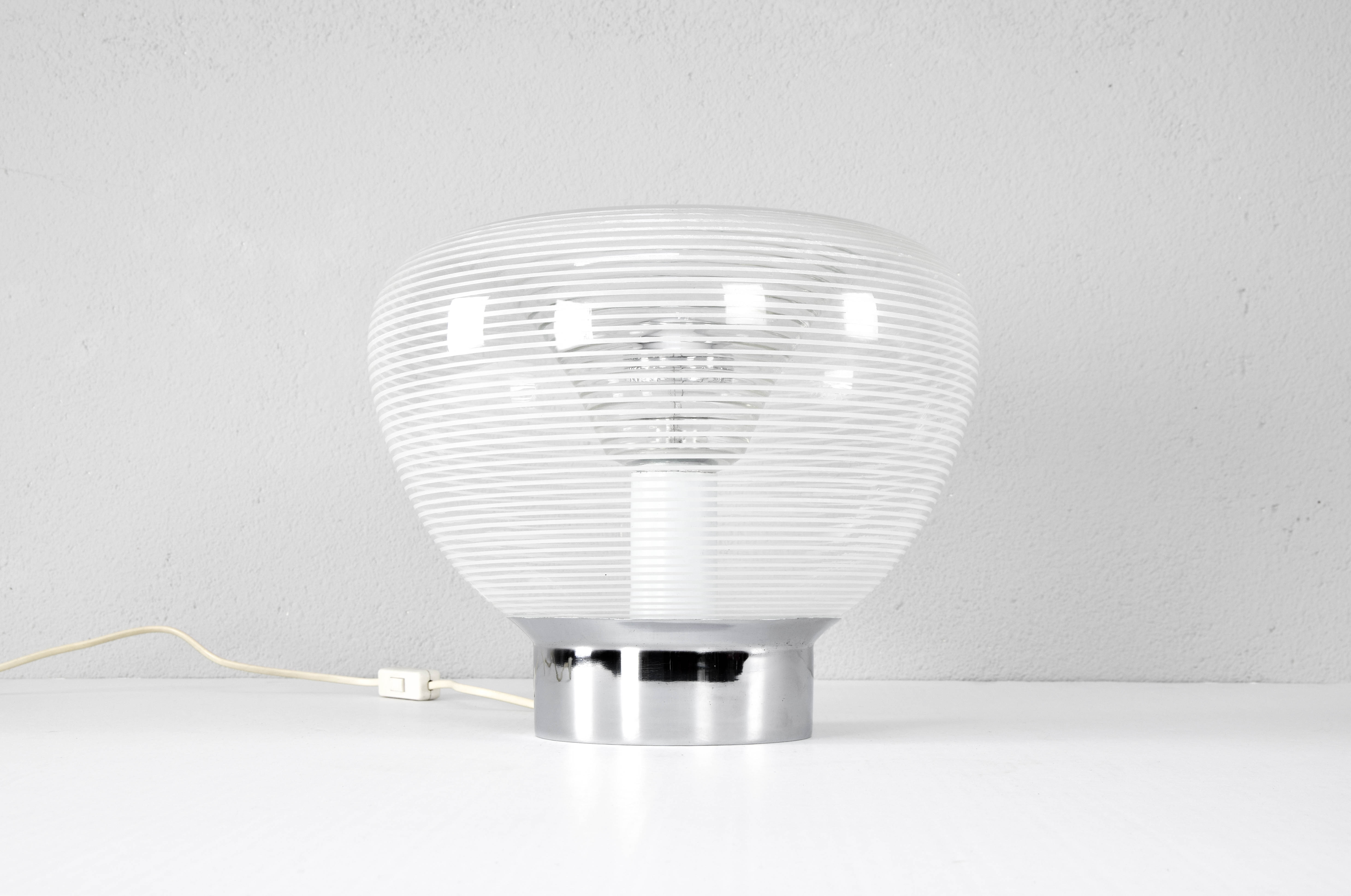 Rystal table lamp, Italy 60s