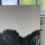 Ancienne photographie montagne noir et blanc XXL
