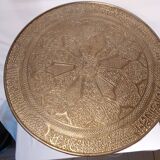 Oriental vintage pedestal table tea table