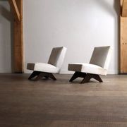 Pair of Pierre Jeanneret 'Fireside' chairs, model No. PJ-SI-36-A