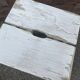 vintage rustic stool, French farmer Painted stool shabby chic 1930