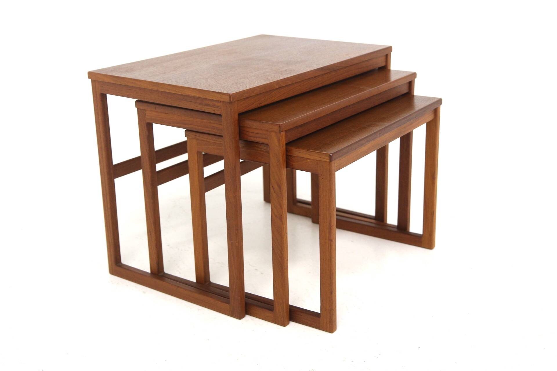 Svante Skogh teak nesting tables for Seffle Möbelfabrik, Sweden, 1960s
