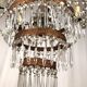 Chandelier with crystal pendants with seven lights, Louis XVI style