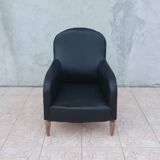 Art Deco period leather armchair