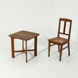 Modernist Amsterdam School Oak Side Table 1920s