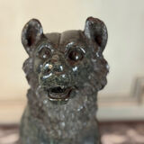 Large model of the Jennings dog in serpentine marble, memento of the Grand Tour, 19th century.