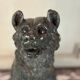 Large model of the Jennings dog in serpentine marble, memento of the Grand Tour, 19th century.