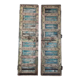 Indian door 2 leaves multicolor with closure