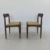 Vintage Danish Dining Chairs in Teak by H.W. Klein for Bramin, Set of 2