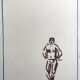 Pierre buraglio, standing station, 1996. lithograph signed in pencil