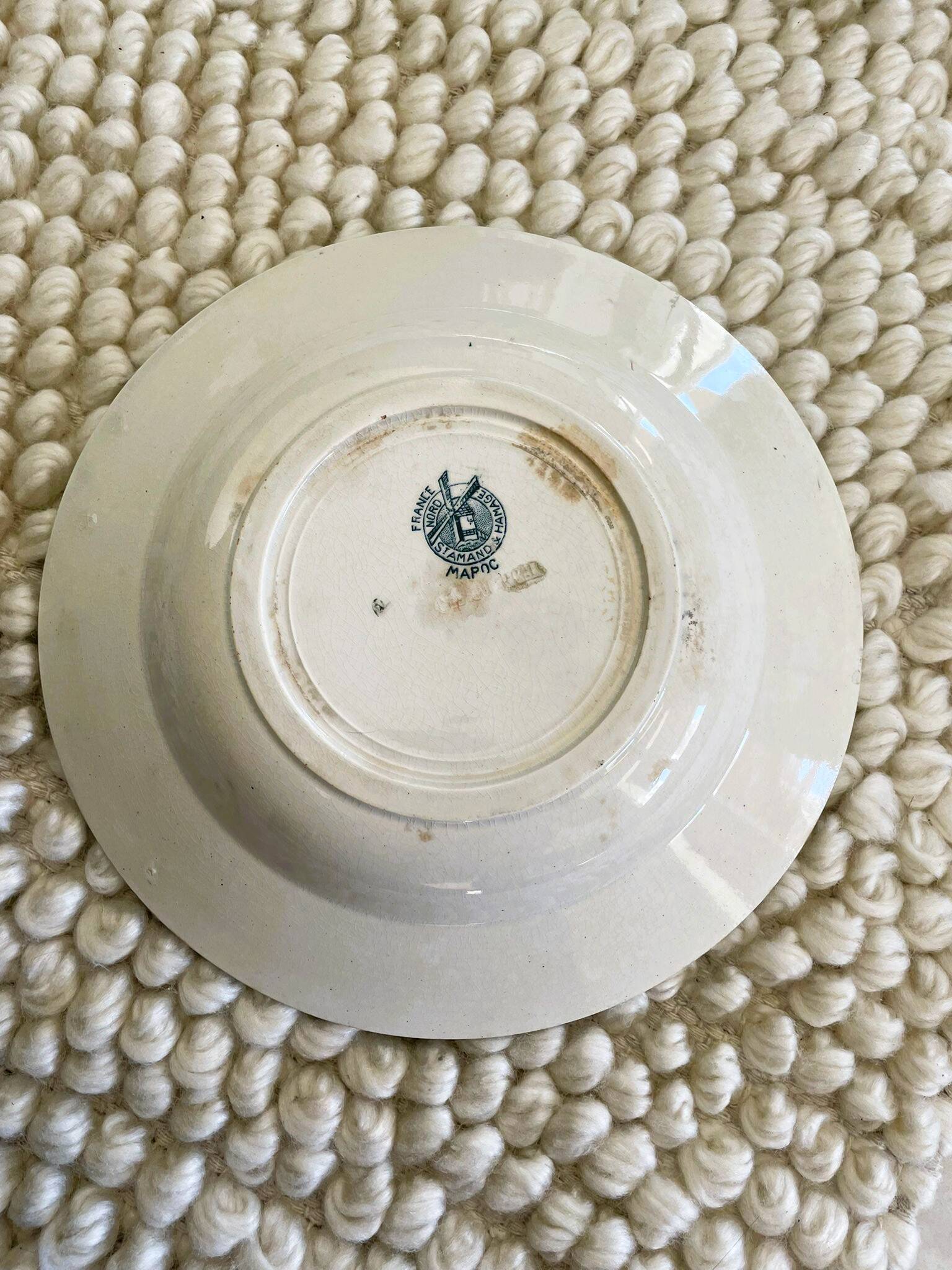 Lot of 6 ironstone plates (Morocco series)