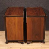 Paire de tables de chevet de style Déco italienne du XXe siècle