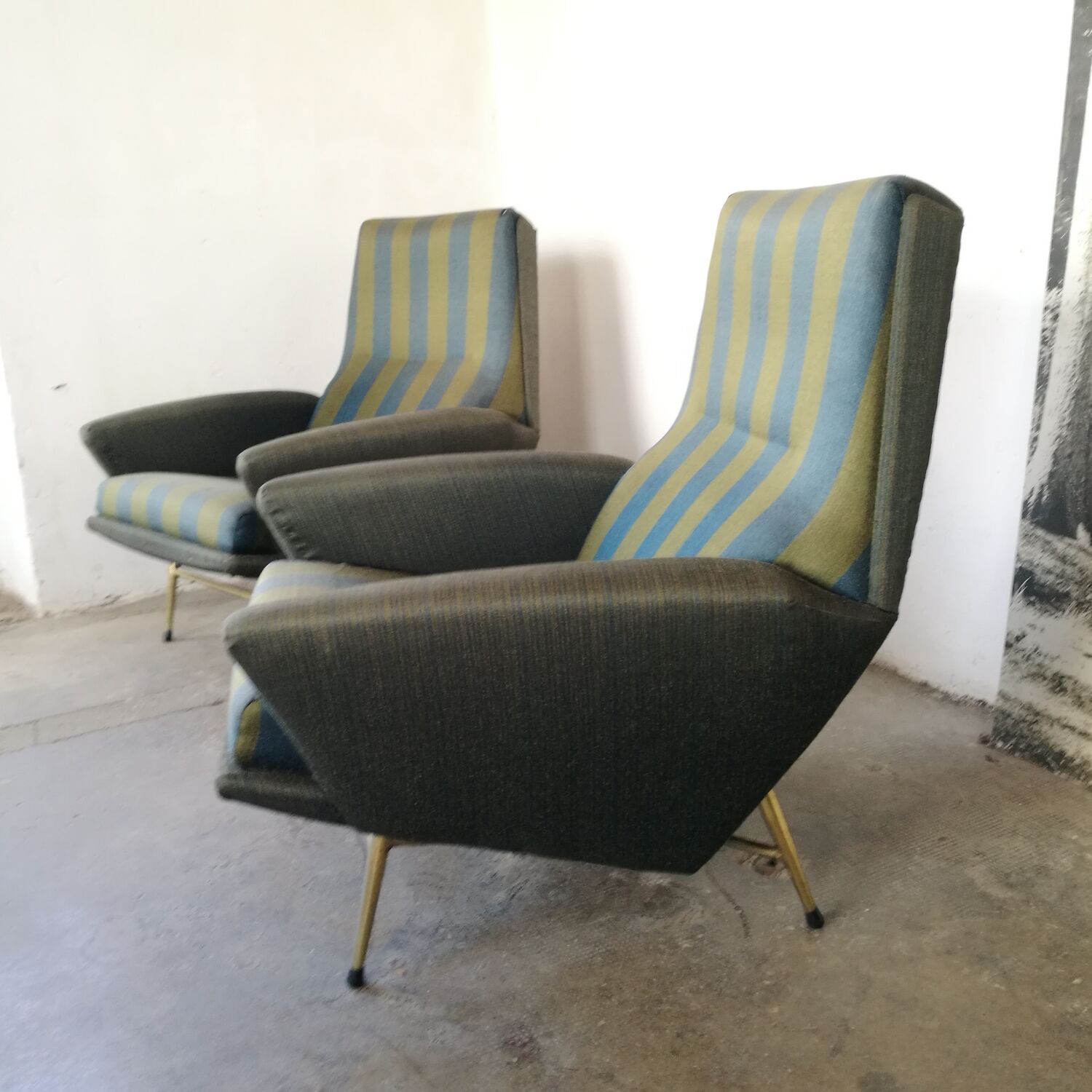 Paire de fauteuils vintage années 50, Guy Besnard,