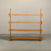 Shelf in Brutalist Henning Kjærnulf or Arts and Crafts style solid Oak 1960