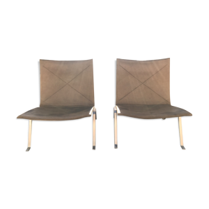 Pair of chairs by Poul Kjaerholm