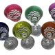 Baccarat - 6 Verres a Vin De Couleurs Modèle Burgos