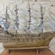 Unique V.O.C model ship from tree trunk (fully handmade)