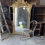 Mirror gilded with vine glass engraved  93x170cm