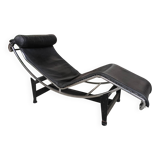 LC4 chaise longue signed – Le Corbusier / Cassina – black leather