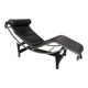 LC4 chaise longue signed – Le Corbusier / Cassina – black leather