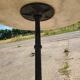 Parisian bistro pedestal table in marble and cast iron