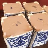 5 cobalt blue flower spice jar