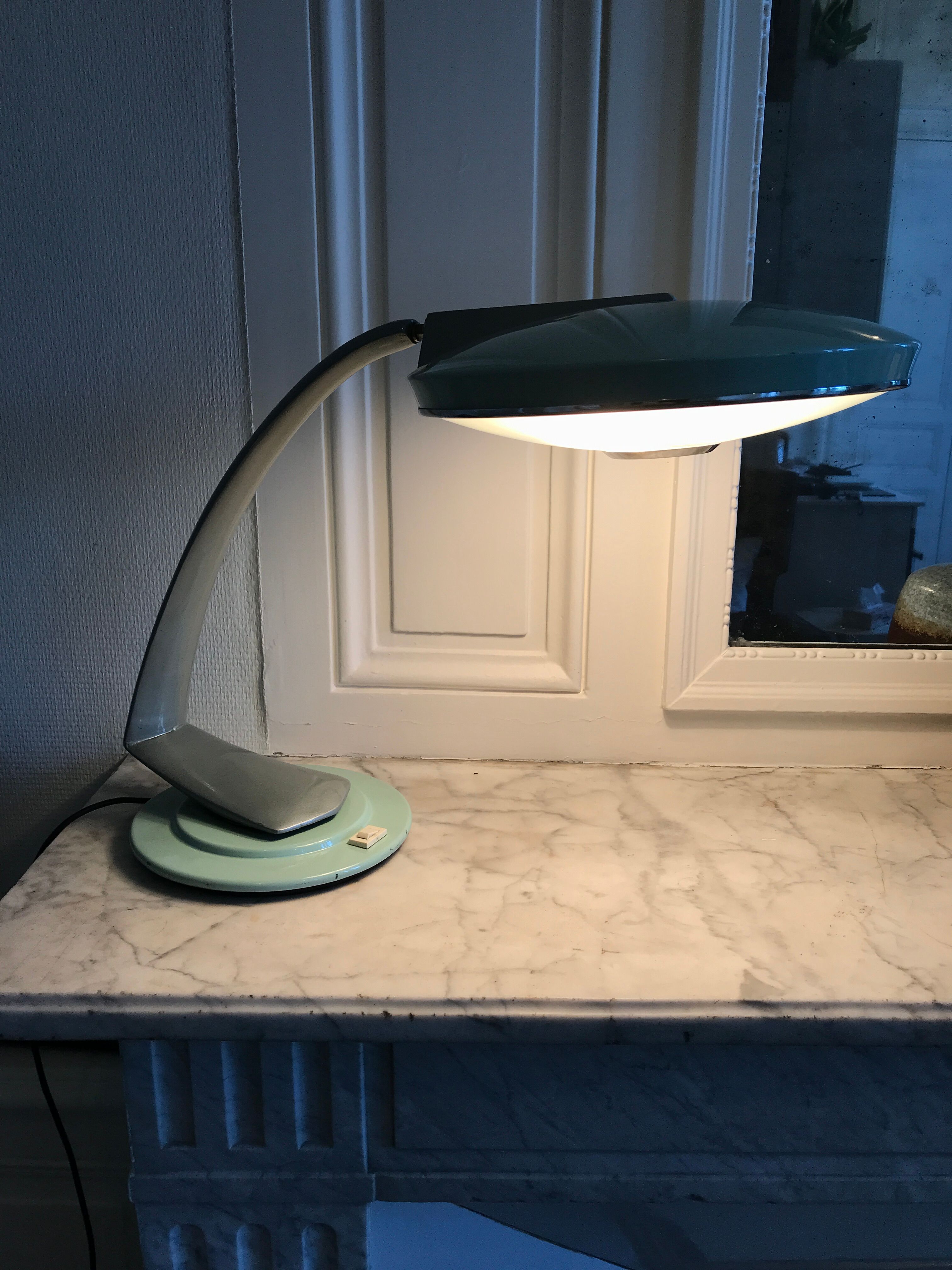 Desk lamp model Boomerang by Fase