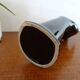 Hand ceramic black vintage ring holder
