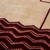 Art Deco style wool rug or tapestry. Contemporary work.