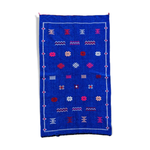 tapis marocain bleu bohème
