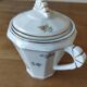 Sucrier en porcelaine décor floral