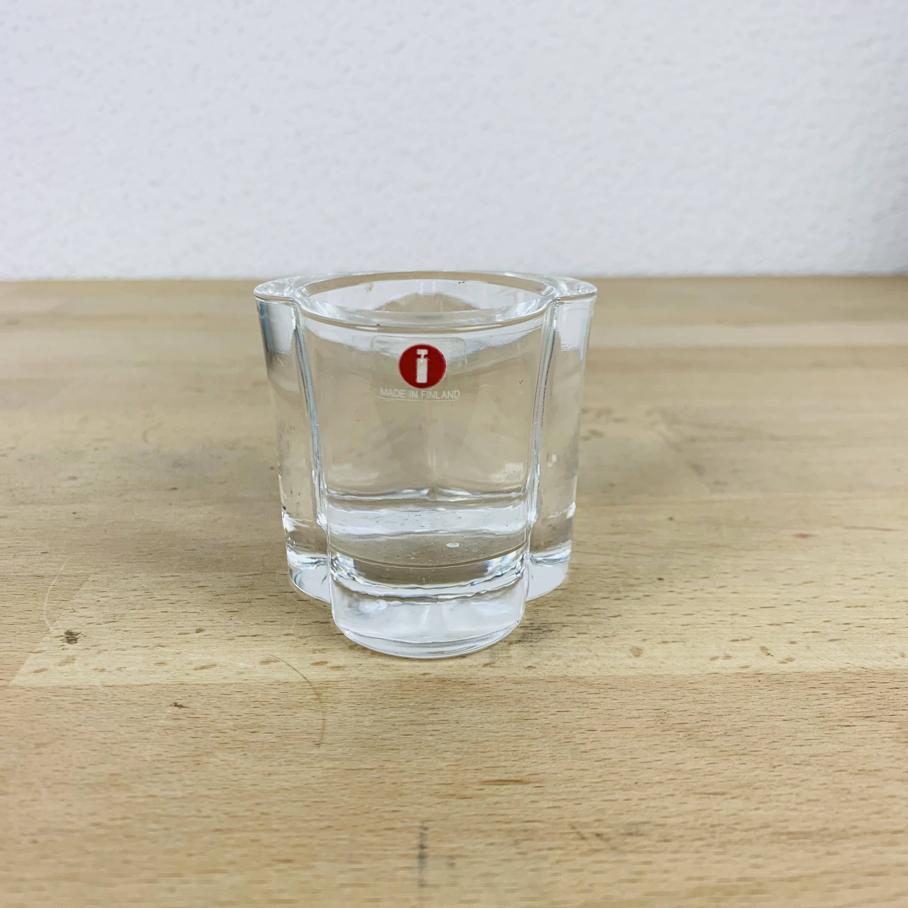 Scandinavian clover glass iittala candle holder