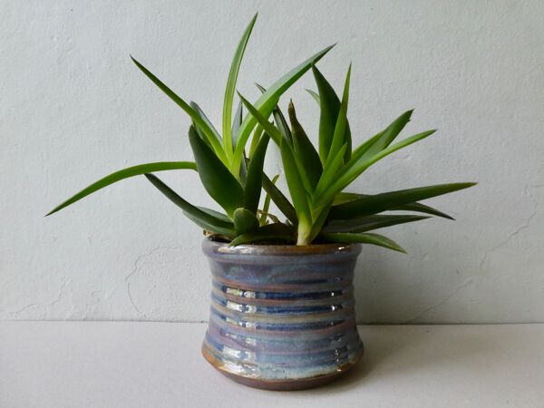 Cache pot en grès émaillé de Alain Magne, la Borne