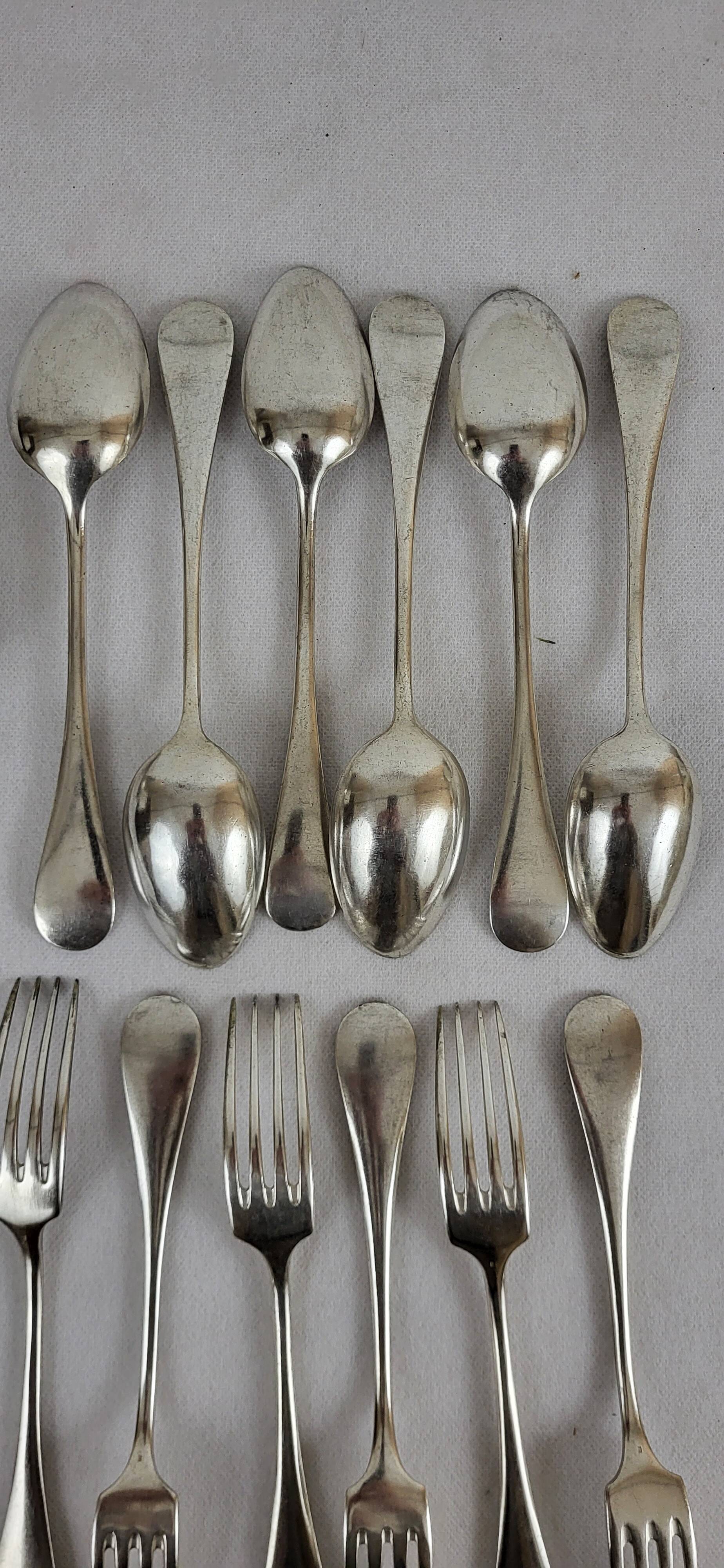 13 Ercuis silver-plated cutlery