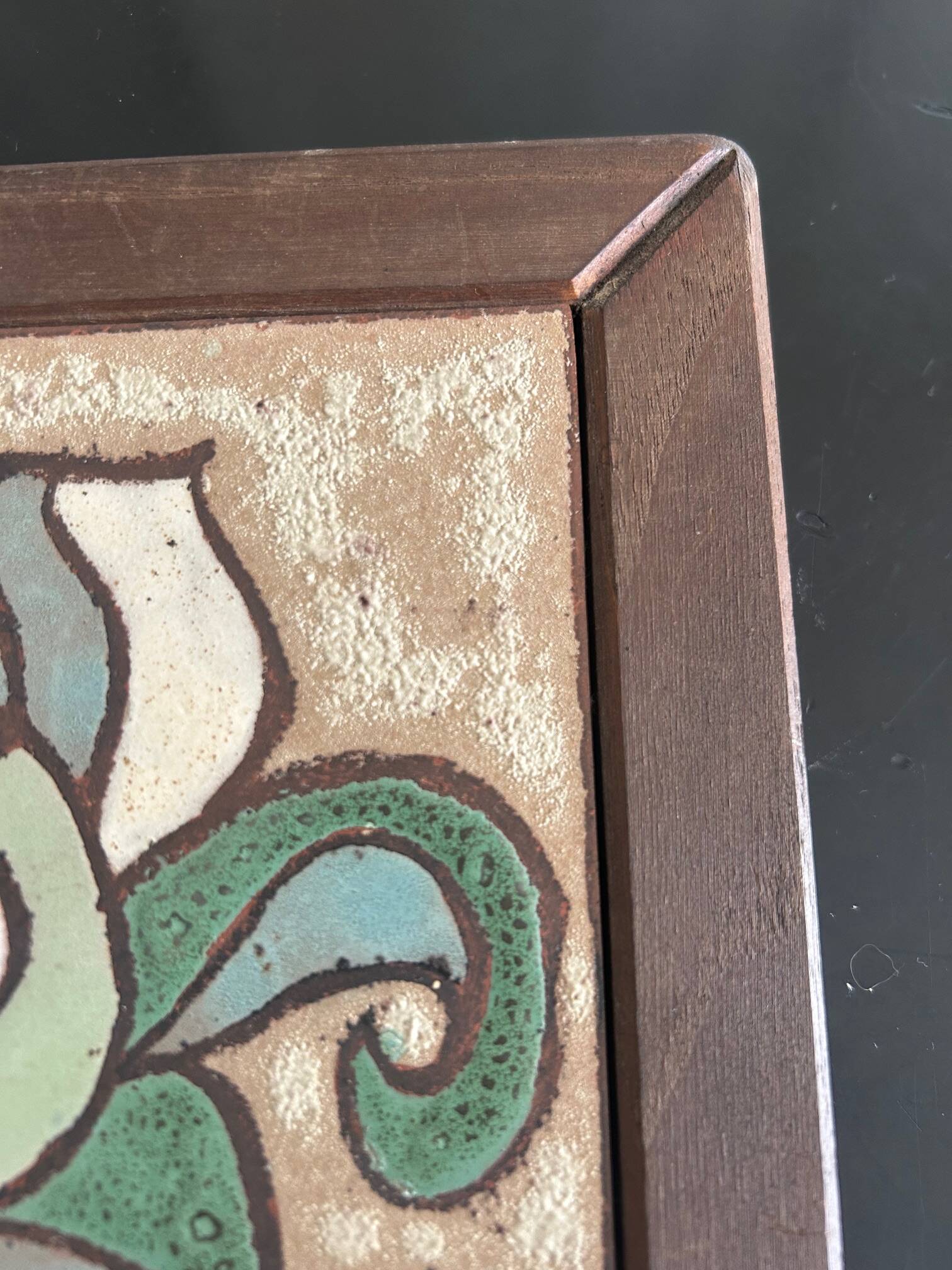 Roland Zobel ceramic plaque, the Cyclades