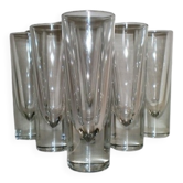 Lot de 6 verres à long drink Bullet - Carlo Moretti années 1980 - Borgonovo
