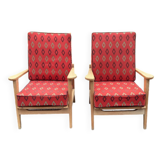 Vintage 70s Rosello deckchair