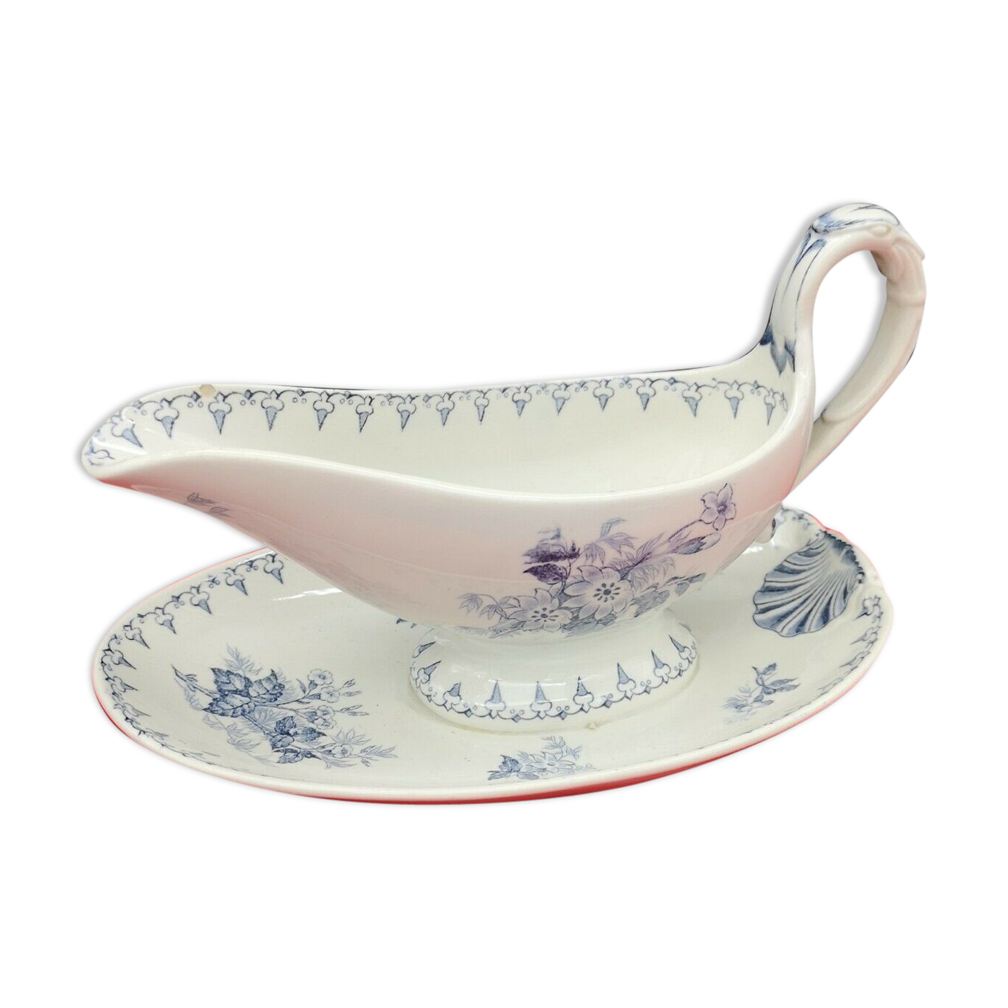 Safaence sausage Sarreguemines model Flora