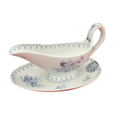 Saucière en faïence Sarreguemines modèle Flore