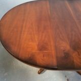 Table ronde extensible baumann en merisier
