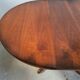 Table ronde extensible baumann en merisier