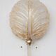 Barovier & Toso Murano Gold Glass and Brass Wall Light, Italy, 1960s