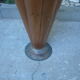 Old copper umbrella holder