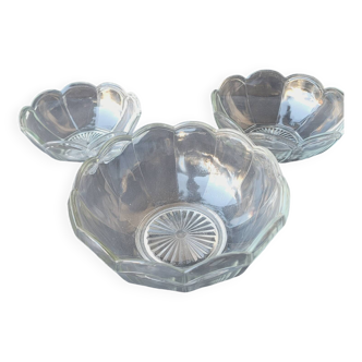 Set of 3 50's salad bowls