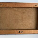 Oil on canvas by Geffroy women at the harvest early 20th century