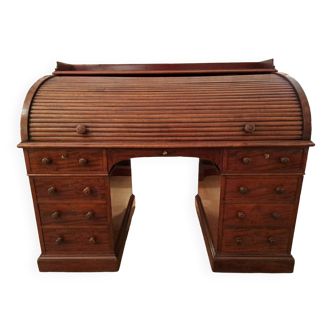Holland & Sons stamped cylinder desk