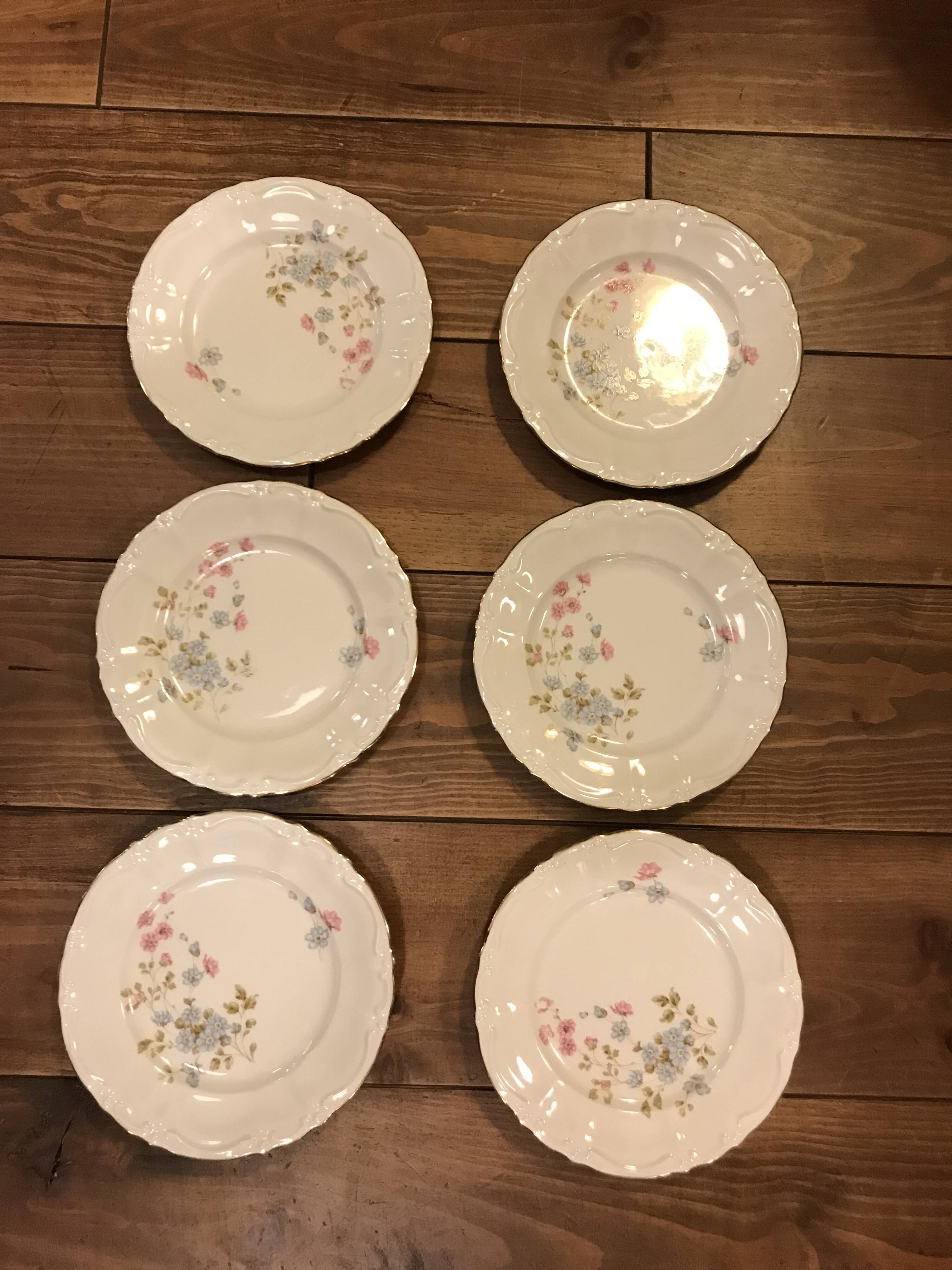 Dessert plates x6