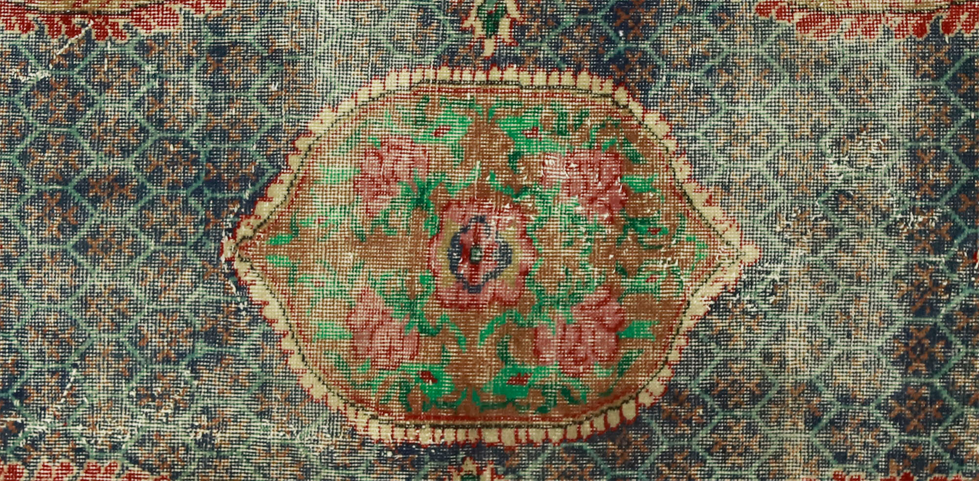 Tapis vintage anatolien fait main 208 cm x 111 cm