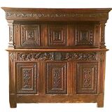 Buffet-credence cabinet deux corps renaissance 16th century france